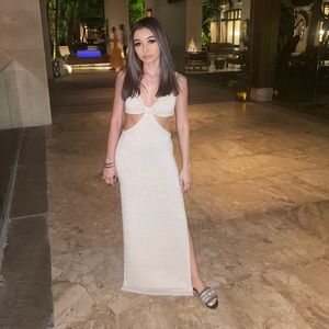 Cut out Maxi Knit Dress
